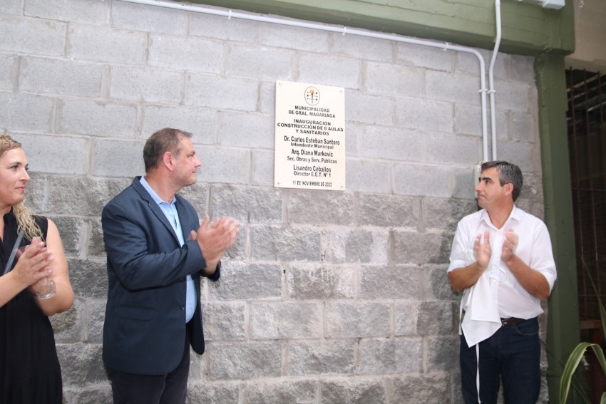 Inauguraron ocho aulas y sanitarios en la Escuela de Educación Técnica