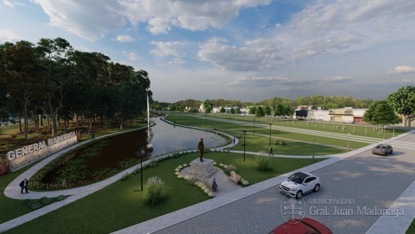 Inici� otra importante obra: Madariaga tendr� su 