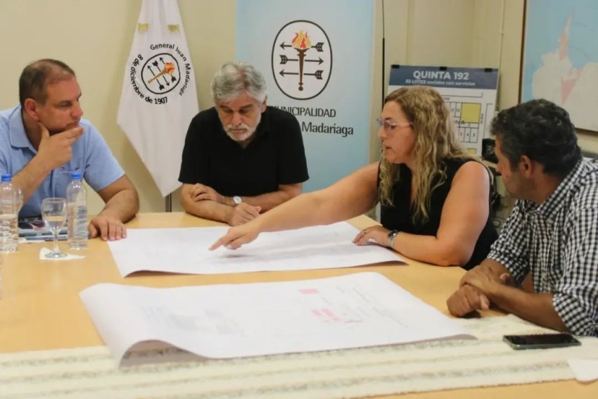 El ministro Daniel Filmus visit Madariaga