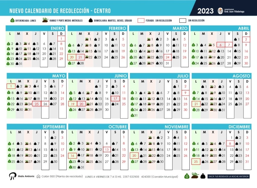 A partir de febrero regir el nuevo cronograma de recoleccin de resid