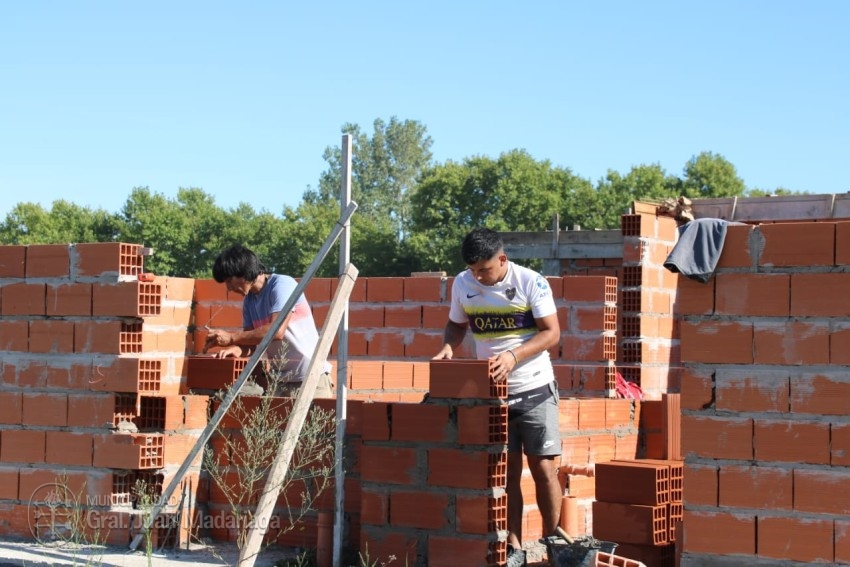 Avanza la construccin de las 13 viviendas del barrio El Ceibo