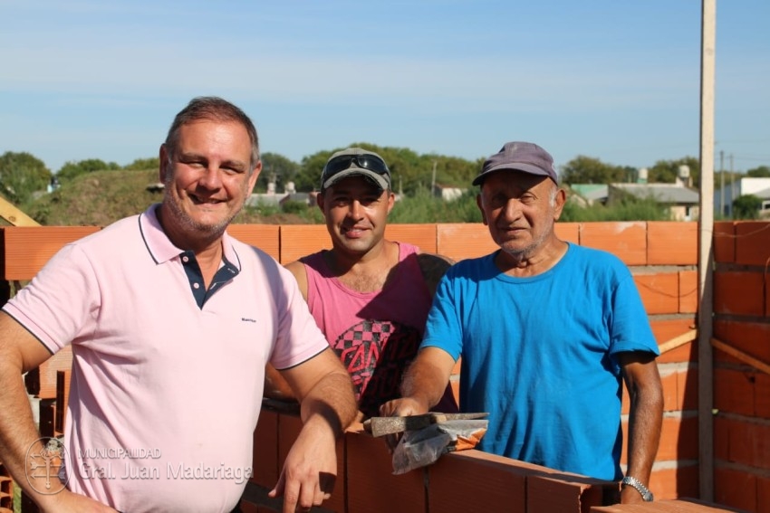Avanza la construcción de las 13 viviendas del barrio El Ceibo