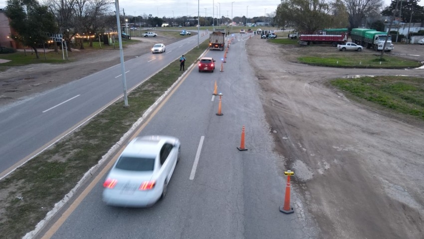 Realizaron un mega operativo de seguridad en la rotonda de Madariaga