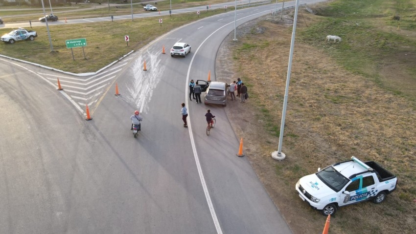 Realizaron un mega operativo de seguridad en la rotonda de Madariaga