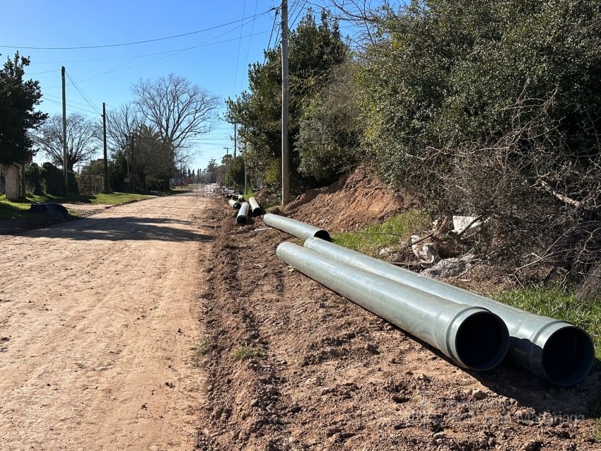 Avanza la obra de cloacas y solicitan circular con precaucin