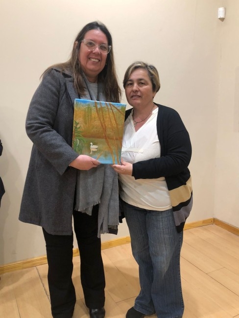 Con la donacin de los cuadros finaliz la muestra de Arte y Fotograf