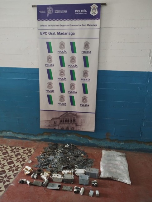 Allanamiento positivo por el robo en el galpn de Medio Ambiente