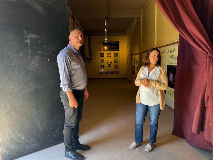Santoro recorri las instalaciones del Museo Tuy Mapu