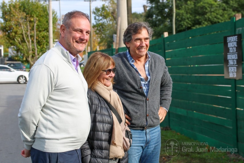 Santoro visit la obra de la nueva Sala Oncolgica del Hospital