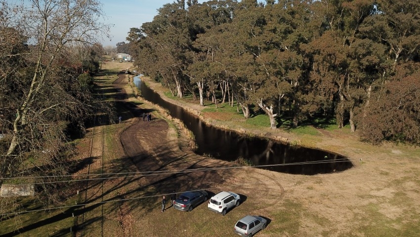Comenz� la obra de veredas en el Parque de la Estaci�n
