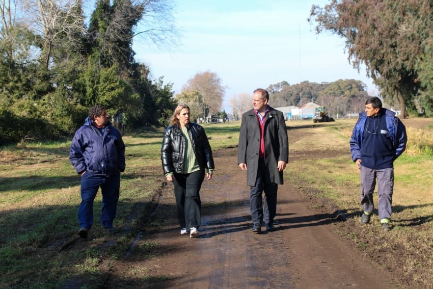Comenz la obra de veredas en el Parque de la Estacin