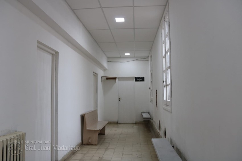 Santoro recorri las obras del Hospital Municipal