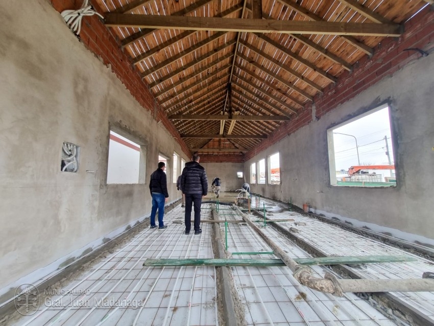 Santoro recorri las obras del Hospital Municipal