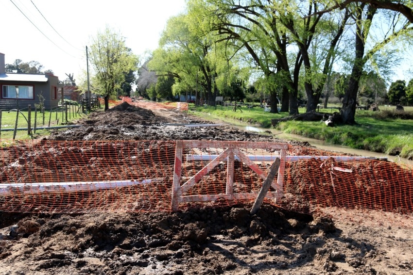 Santoro recorri la obra de cloacas
