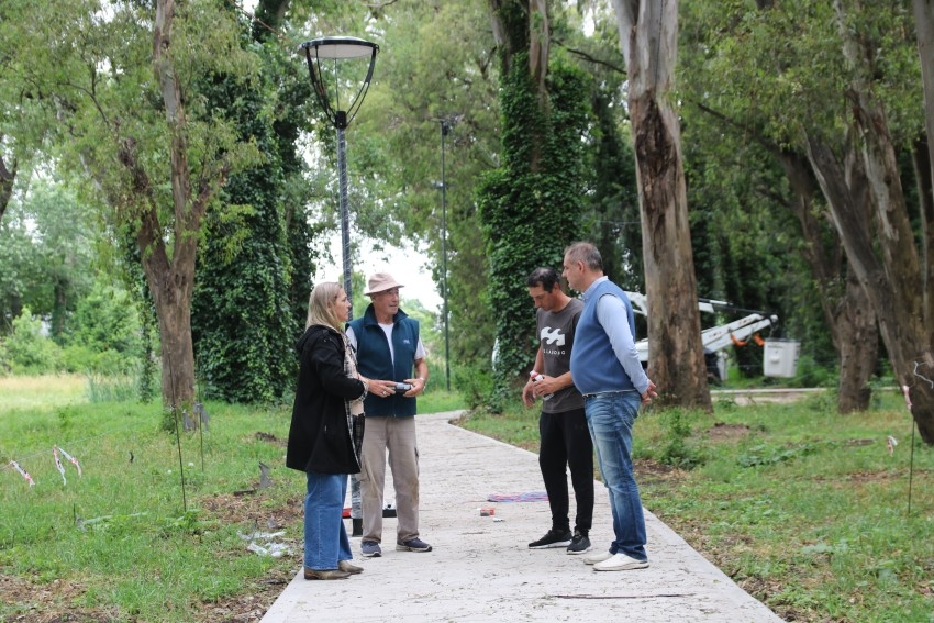 Contin�a la obra en el Parque del Estaci�n