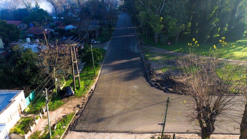 Culmin la obra de pavimentacin del barrio Belgrano