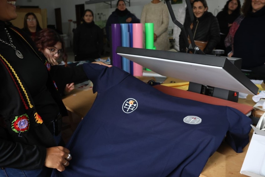 El taller de estampado logr� otra jornada de excelente concurrencia