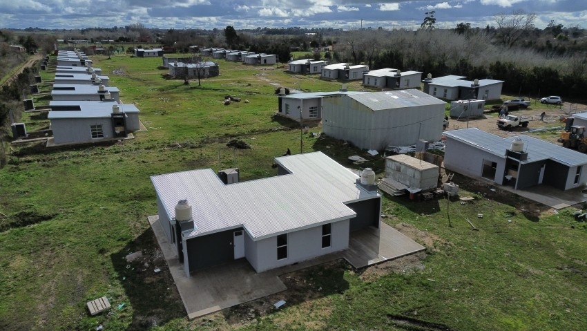 La construcci�n de las 70 Viviendas alcanz� un 99 % de su ejecuci�n