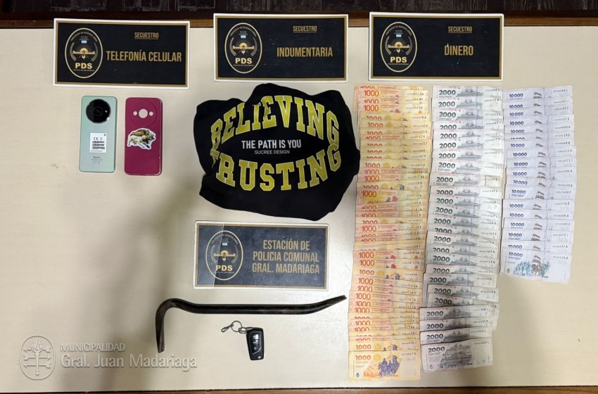 Dos aprehendidos en Madariaga por un robo agravado en Pinamar