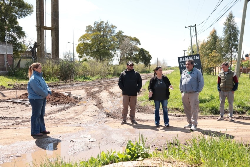Se comenz con la reparacin de calles daadas producto de la obra de 
