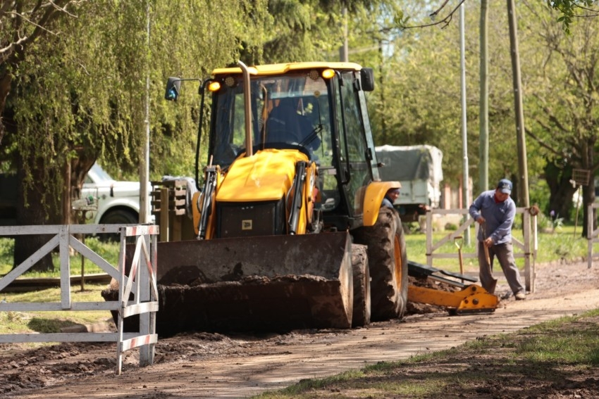 Se comenz con la reparacin de calles daadas producto de la obra de 