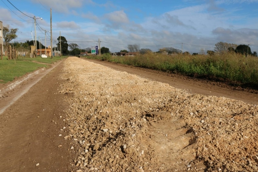 Contin�an las mejoras de las calles afectadas por la obra de cloacas