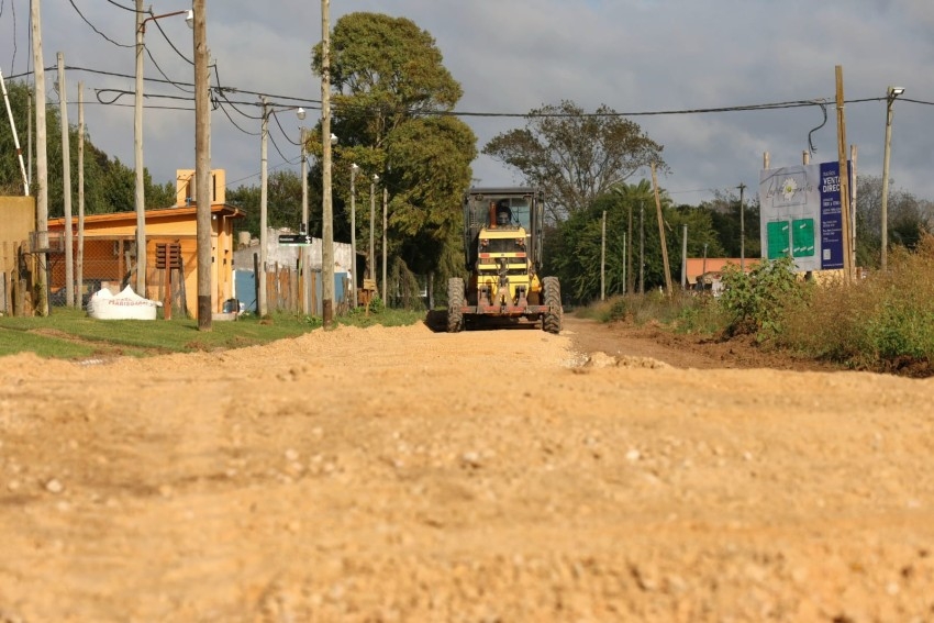 Contin�an las mejoras de las calles afectadas por la obra de cloacas