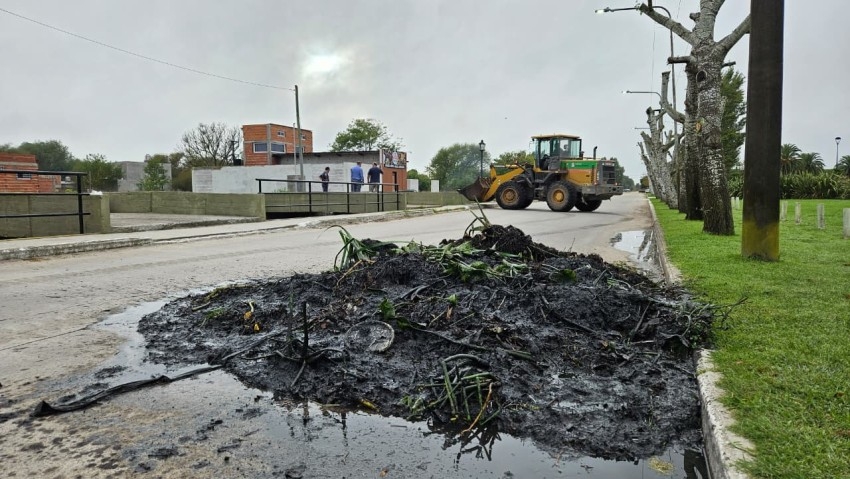 Iniciaron los trabajos de limpieza en el canal de la Calle 33