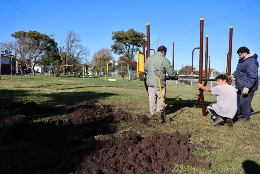 El municipio est� realizando mejoras en la Plazoleta Zalguizuri