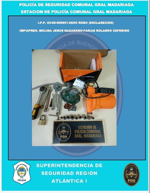 Dos detenidos por un hecho de robo en calle Oro
