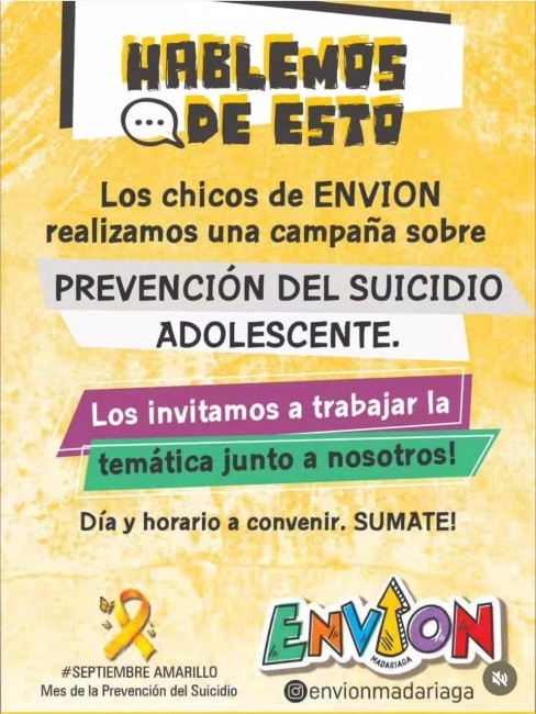 Prevenci�n del suicidio adolescente. Campa�a 