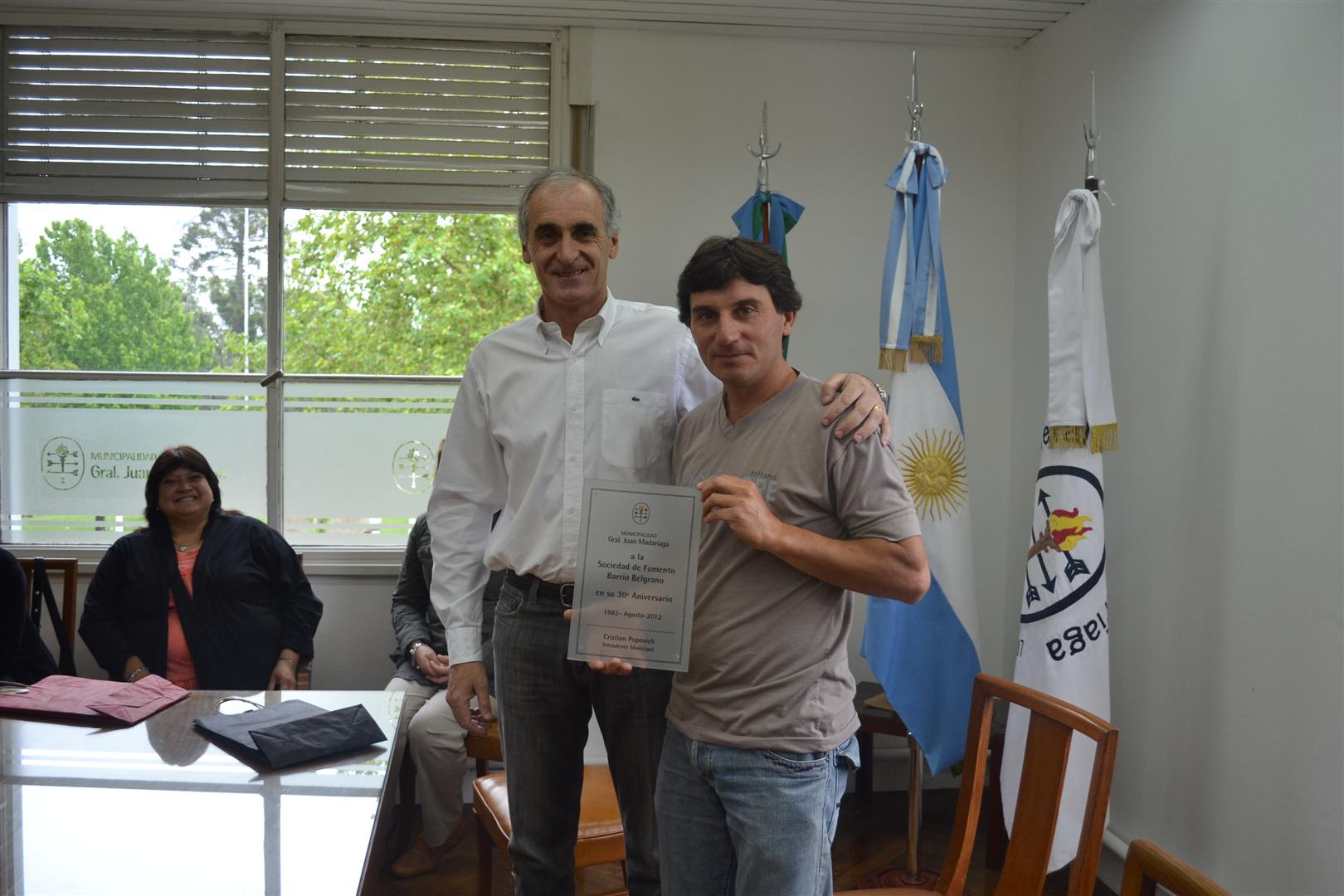 Popovich dialog con alumnos de la Escuela Agraria