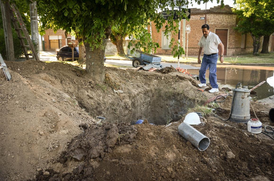 Trabajos para dar mayor presi�n de agua en el barrio Belgrano