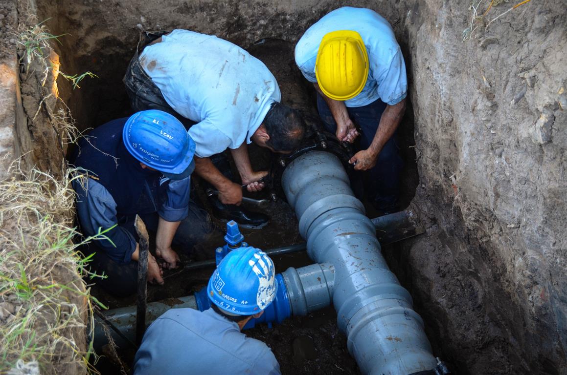 Trabajos para dar mayor presi�n de agua en el barrio Belgrano