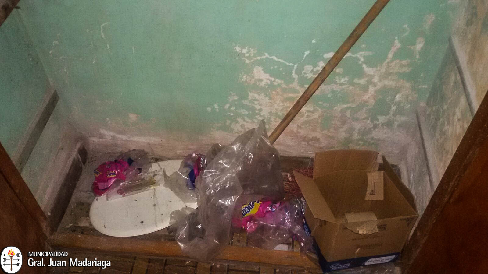 Hallaron en deplorable estado la casa municipal para estudiantes