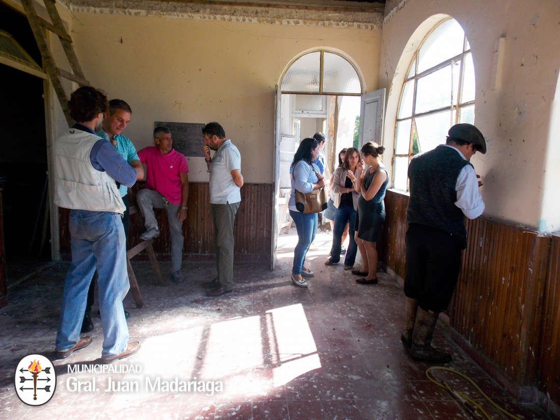 Santoro recorri las obras para reabrir la Escuela de To Domingo