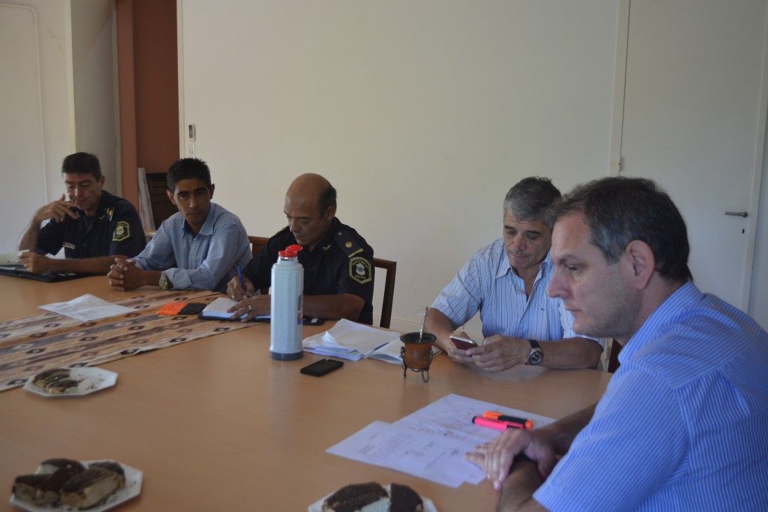 Reunin con las distintas fuerzas policiales para optimizar el trabajo