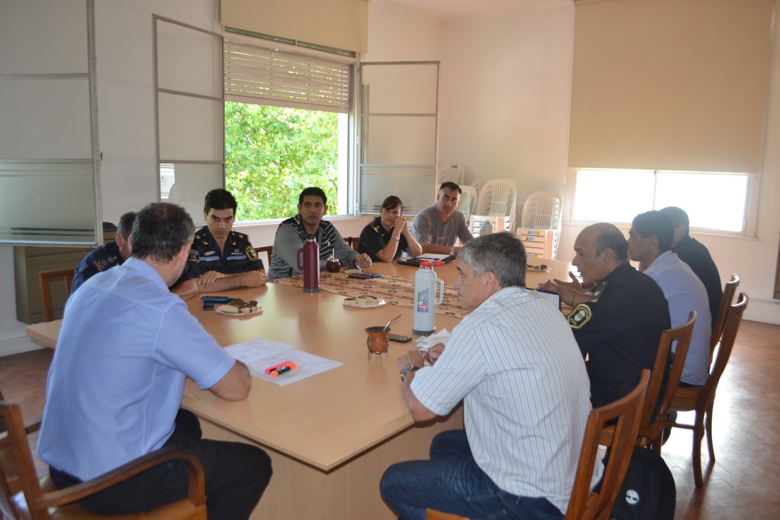Reunin con las distintas fuerzas policiales para optimizar el trabajo