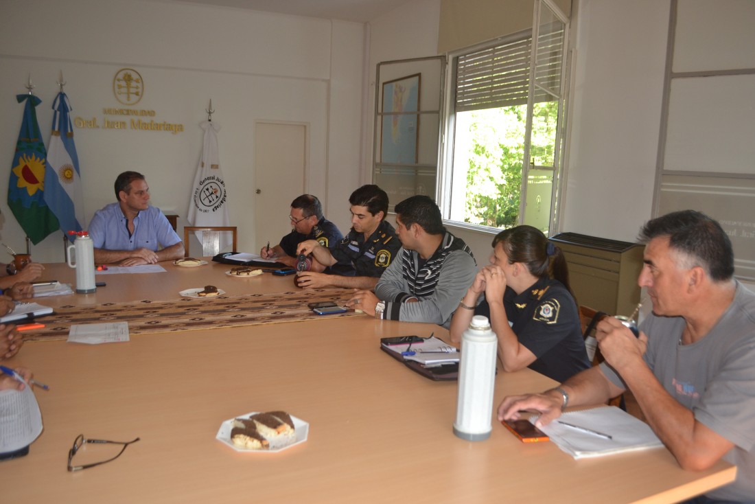 Reunin con las distintas fuerzas policiales para optimizar el trabajo