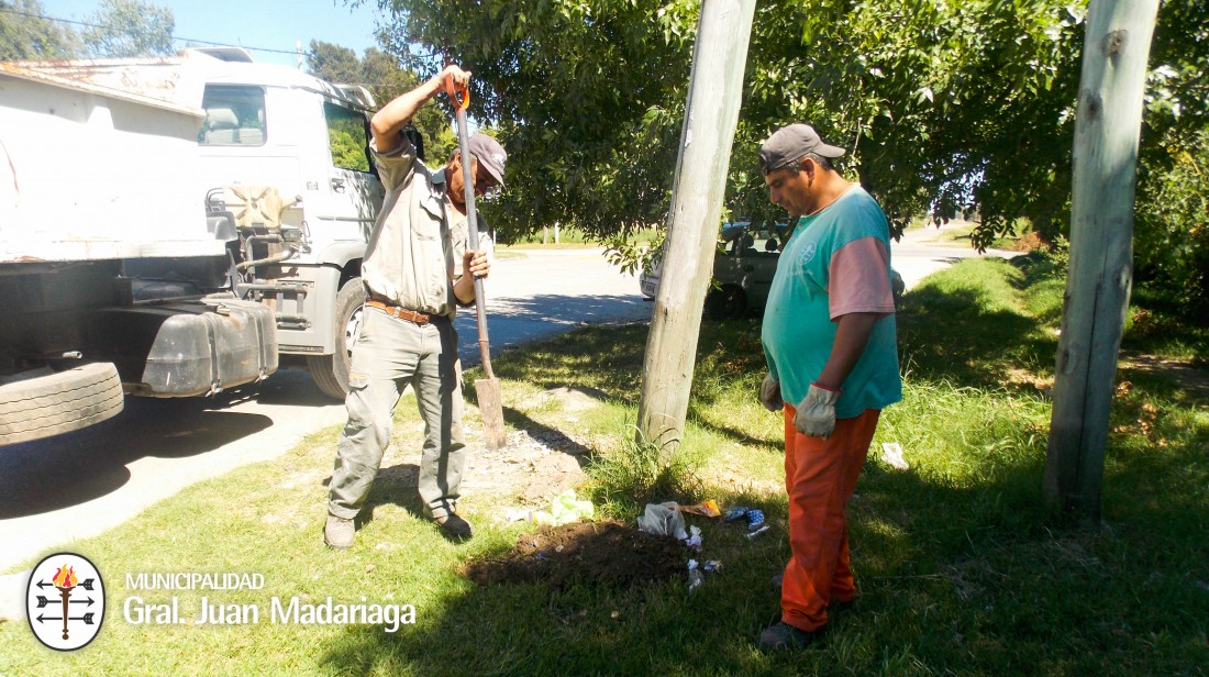 “Sea buen vecino, no arroje basura aquí”
