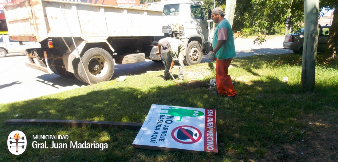 Sea buen vecino, no arroje basura aqu