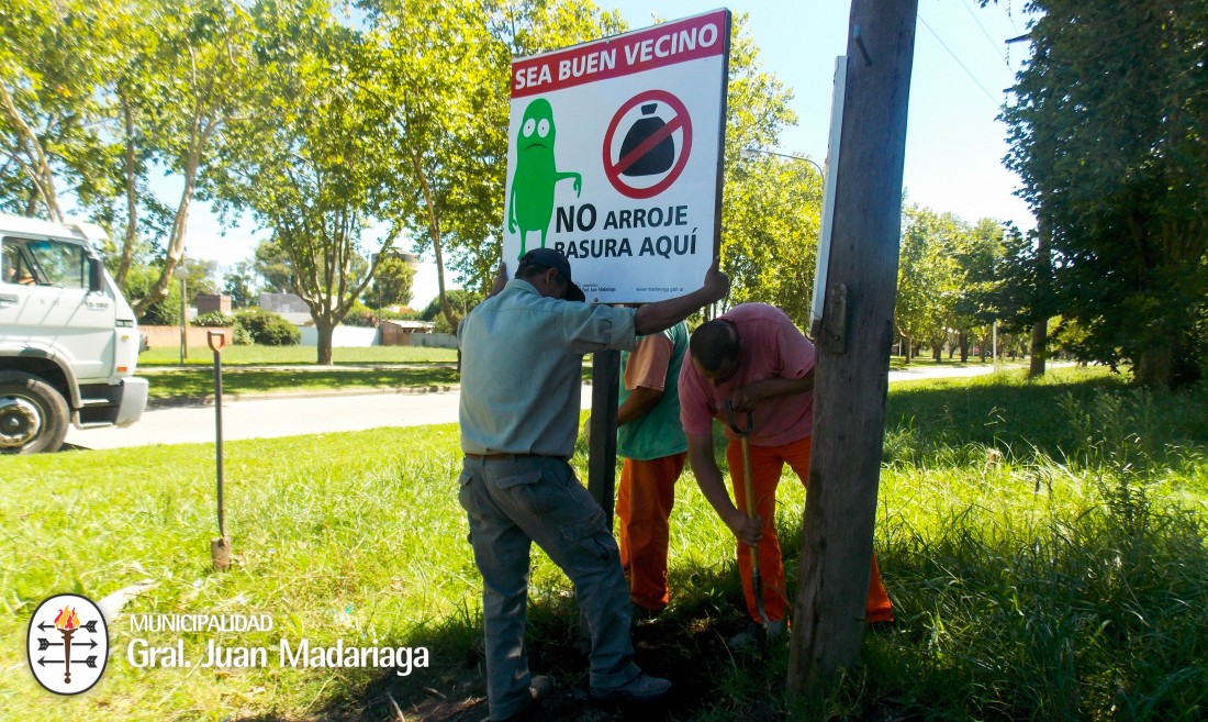 Colocación de cartel
