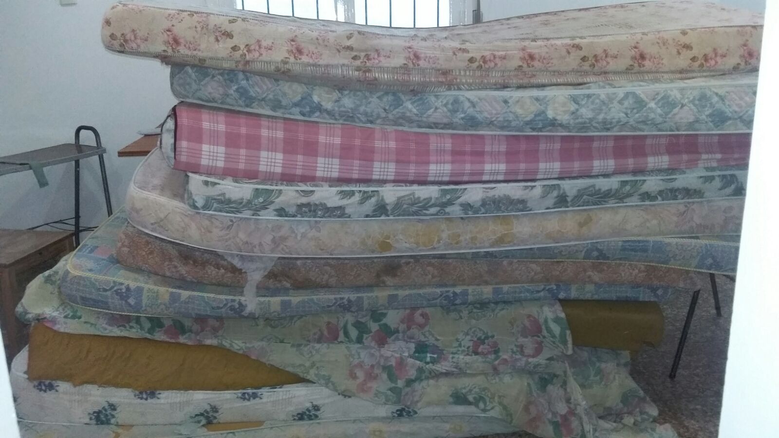 Colchones viejos - casa del estudiante