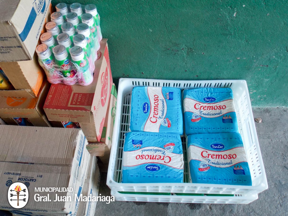 Decomisaron un camin completo de lcteos