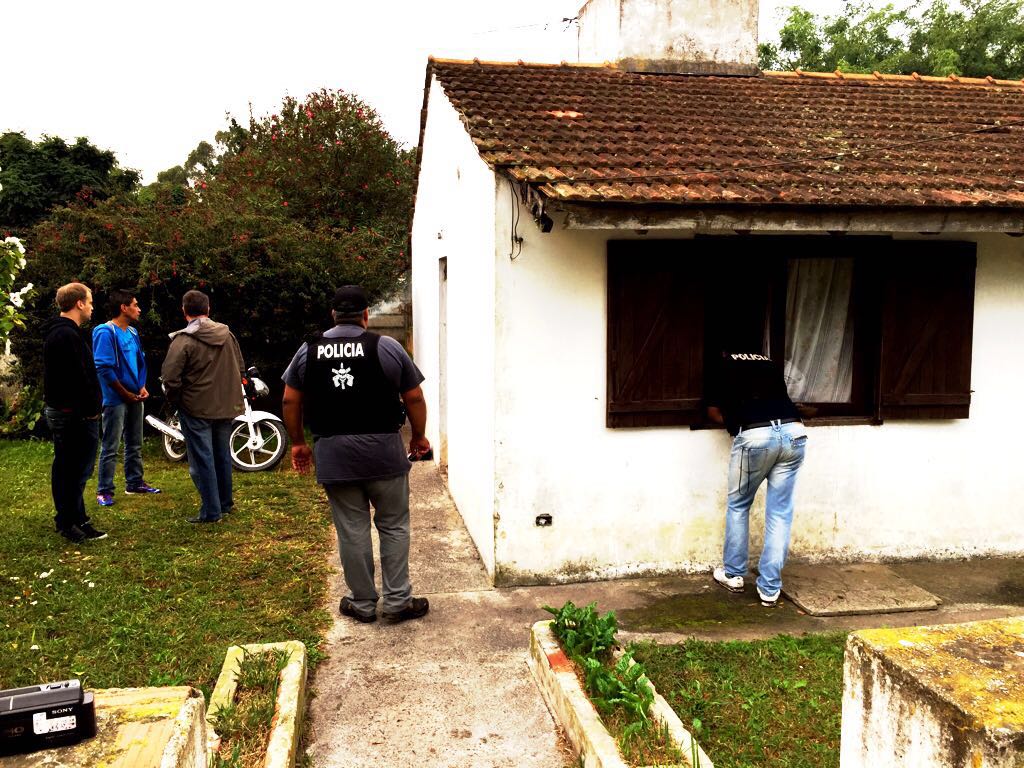 Procedimiento anti droga en el barrio San Martín