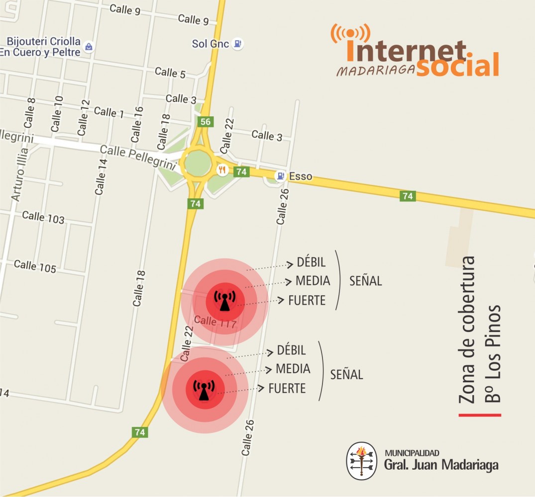 Se extendi la conexin de Internet Social en el barrio Los Pinos