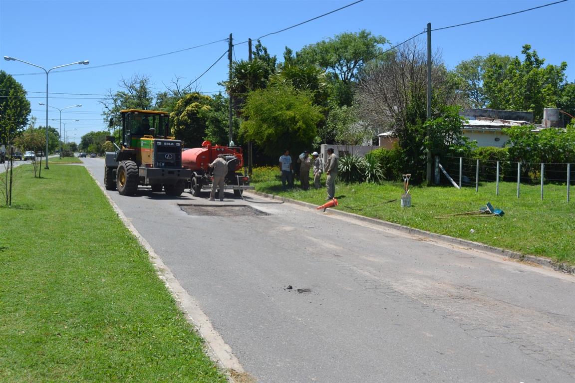 Se realizaron bacheos de carpeta asf�ltica