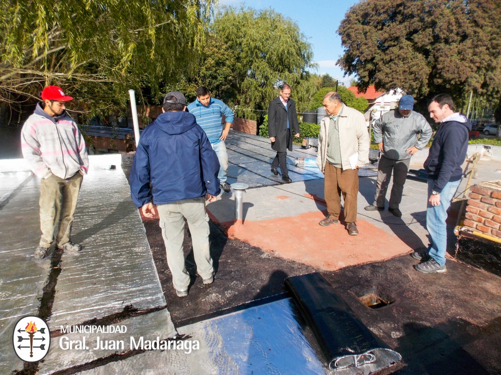 Iniciaron los trabajos para reparar filtraciones de agua en el Hogar d