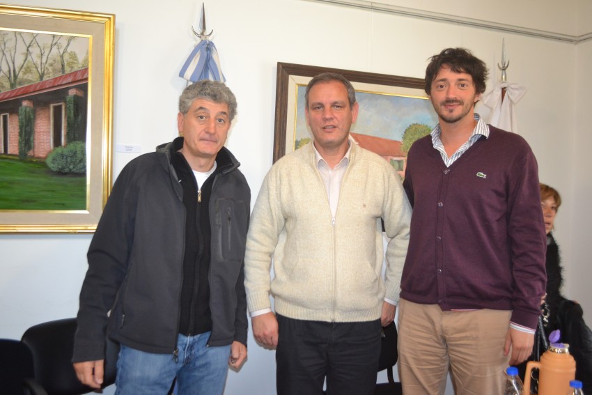Intendentes Gustavo Barrera, Esteban Santoro y Martn Yeza
