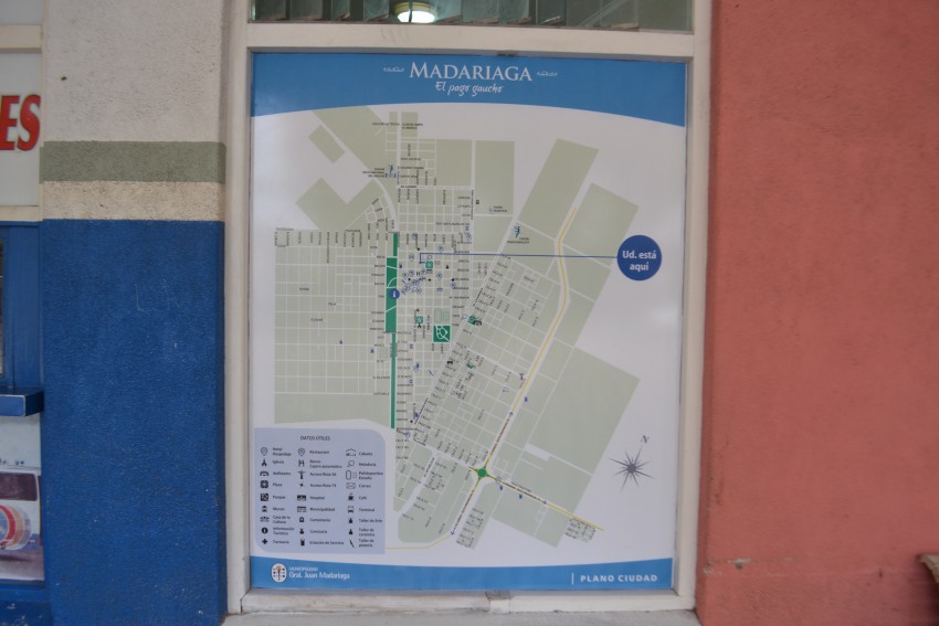 Instalaron un plano turstico de la ciudad en la terminal de mnibus